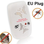 Ultrasonic Electronics Insecticide with Two Steps of Adjustable, White (EU Plug), EU Plug White, EU Plug pink