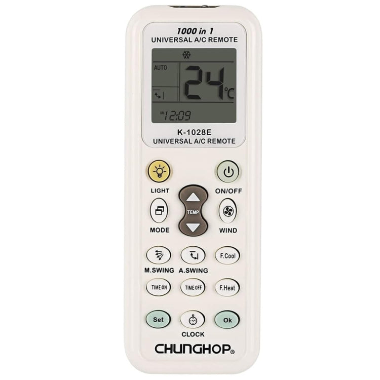 Chunghop K-1028E 1000 in 1 Universal A/C Remote Controller with Flashlight, K-1028E with Flashlight K-1028E with Flashlight