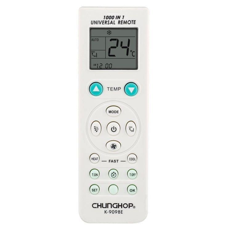 Chunghop Universal A/C Remote Control (K-9098E), K-9098E K-9098E
