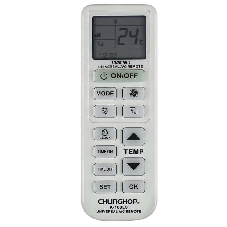 Chunghop Universal A/C Remote Control (K-108ES), K-108ES K-108ES