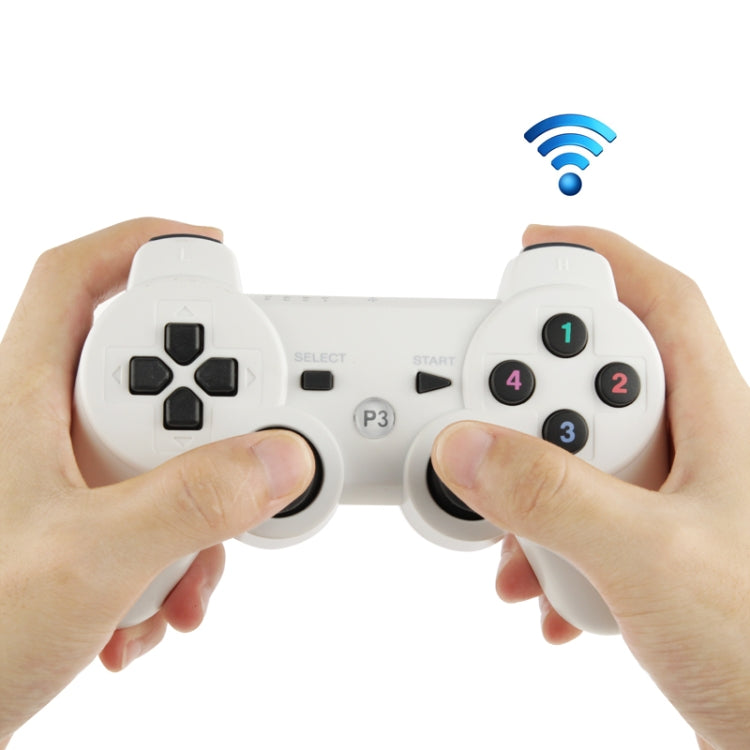 Double Shock III Wireless Controller, Manette Sans Fil Double Shock III for Sony PS3, Has Vibration Action(with logo) – Bluetooth