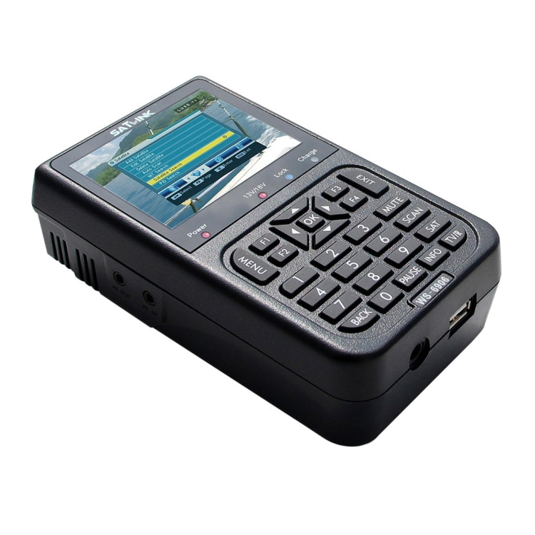 SATLINK WS6906 3.5 inch LCD Colour Screen Portable Digital Satellite Finder Meter, WS6906 – Durable Build, Easy to Use