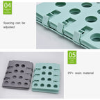 Durable Plastic Laundry Storage Fold Unique Clothing Shelves Stacked Board Organizer Tools, Random Color Delivery, Expand Size: 66*57cm, 2317