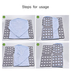 Durable Plastic Laundry Storage Fold Unique Clothing Shelves Stacked Board Organizer Tools, Random Color Delivery, Expand Size: 66*57cm, 2317