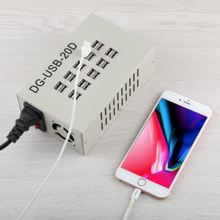 60W 12A 20 USB Ports Fast Charger Station Travel Desktop Charger Power Adapter – TPU Default Title