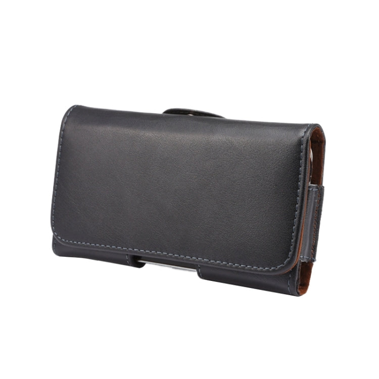 Universal Horizontal Style Leather Waist Bag with Back Splint for iPhone X , Samsung S7 / S5 / S4, Grand DUOS / I9082 – Leather