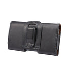 Universal Horizontal Style Leather Waist Bag with Back Splint for iPhone X , Samsung S7 / S5 / S4, Grand DUOS / I9082 – Leather