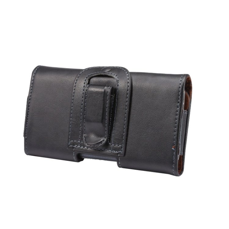 Universal Horizontal Style Leather Waist Bag with Back Splint for iPhone X , Samsung S7 / S5 / S4, Grand DUOS / I9082 – Leather