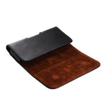 Universal Horizontal Style Leather Waist Bag with Back Splint for iPhone X , Samsung S7 / S5 / S4, Grand DUOS / I9082 – Leather