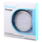 Universal QI Standard Round Wireless Charging Pad (White + Red), White,...