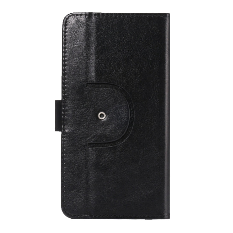 5.3-5.5 Inch Universal Crazy Horse Texture 360 Degree Rotating Carry Case with Holder & Card Slots for Galaxy Note I / II / III / IV – Card Slot, Flip