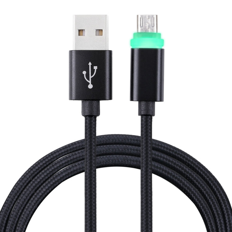 1m Woven Style Micro USB to USB 2.0 Data Sync Cable with LED Indicator Light – Durable Build, Easy to Use