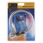 Anti-Theft Office Notebook Laptop PC Computer Desk Key Security Lock Chain Cable, Length: about 1.2m, Length: 1.2m – Durable Build, Easy to Use