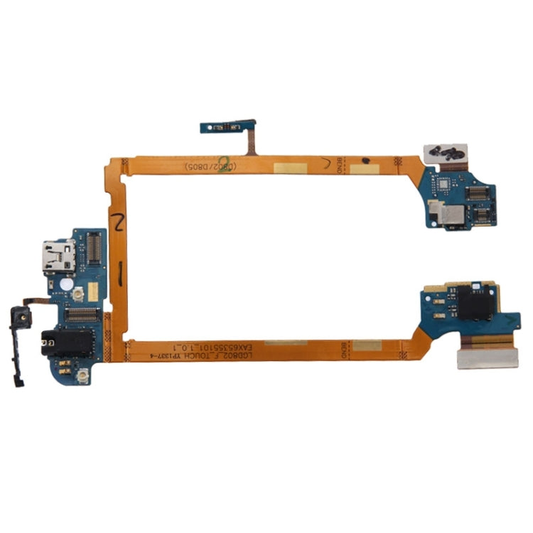 Charging Port Flex Cable for LG G2 / D802, For G2 For G2