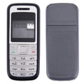 Full Housing Cover (Front Cover + Middle Frame Bezel + Battery Back Cover) for Nokia 1200 / 1208 / 1209, For Nokia 1200 / 1208 / 1209, For Nokia 1200 For Nokia 1200 1208 1209 Black