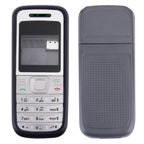 Full Housing Cover (Front Cover + Middle Frame Bezel + Battery Back Cover) for Nokia 1200 / 1208 / 1209, For Nokia 1200 / 1208 / 1209, For Nokia 1200 For Nokia 1200 1208 1209 Black