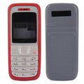 Full Housing Cover (Front Cover + Middle Frame Bezel + Battery Back Cover) for Nokia 1200 / 1208 / 1209 – Durable Build, Easy to Use, For Nokia 1200 / 1208 / 1209, For Nokia 1200 For Nokia 1200 Red