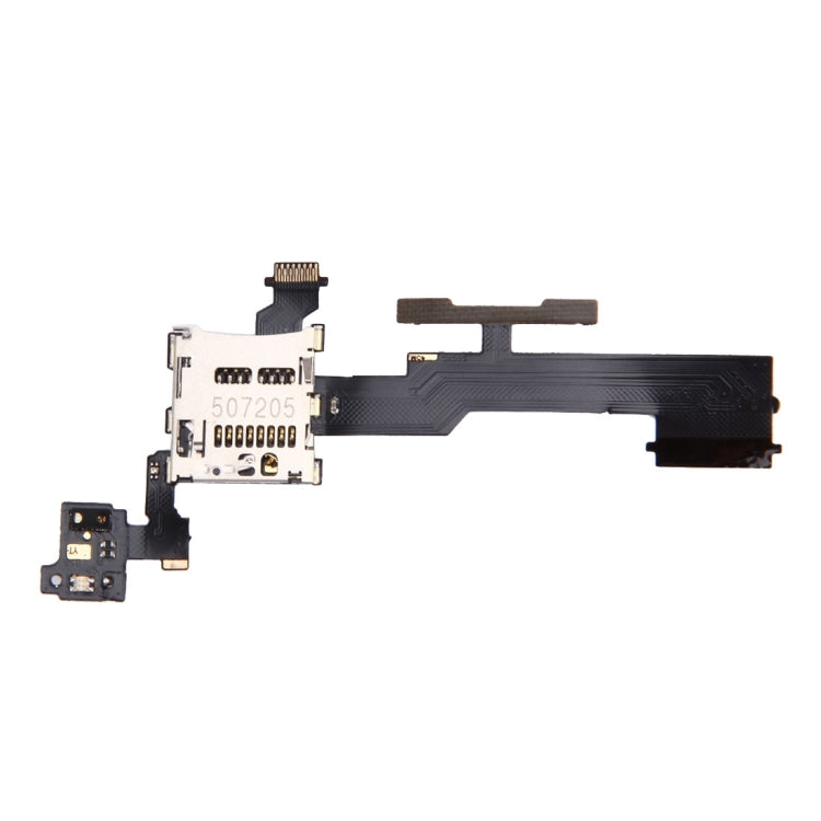 Volume Control Button & SD Memory Card Slot Flex Cable for HTC One M8, For One M8