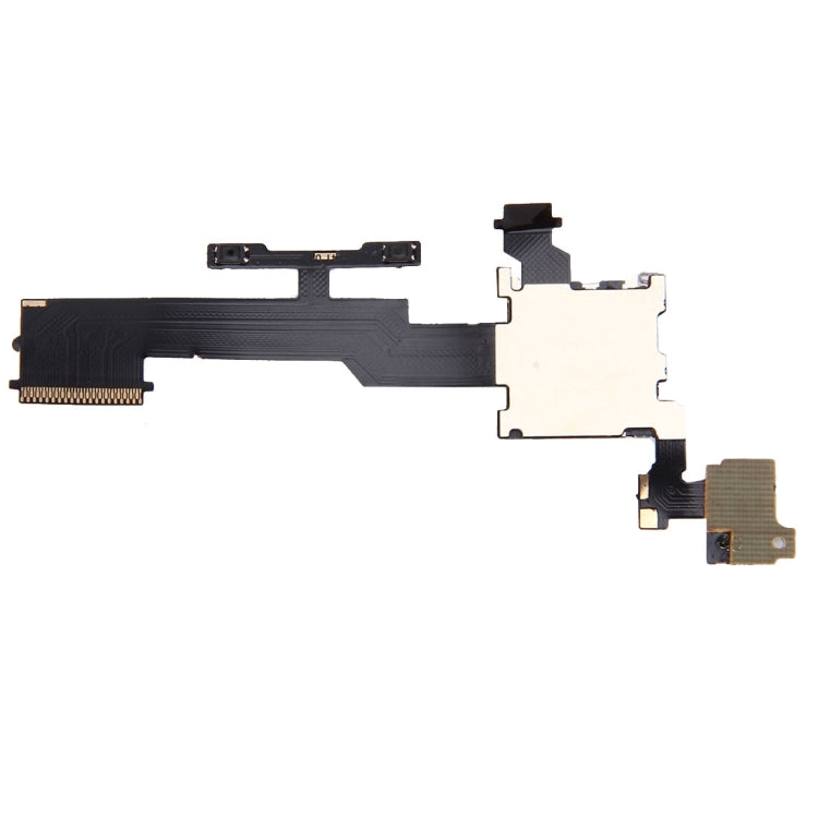 Volume Control Button & SD Memory Card Slot Flex Cable for HTC One M8, For One M8