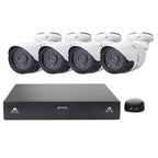 4CH H.264 720P HD Bullet IP Camera NVR Kit, 30m IR Night Vision, Support Video / Audio Input, 4CH H.264 720P 4CH H.264 720P