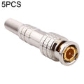 5 PCS Copper-free Solder Male to Female BNC Connector, BNC Male to Female BNC Male to Female
