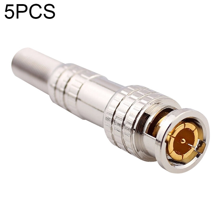 5 PCS Copper-free Solder Male to Female BNC Connector, BNC Male to Female BNC Male to Female