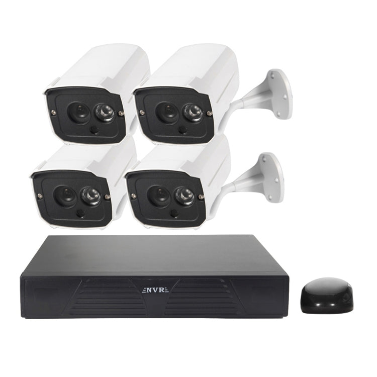 N4B7M 4Ch 960P P2P ONVIF 1.3 Mega Pixel IP Camera NVR Kit, Support Night Vision / Motion Detection, IR Distance: 20m, N4B7M/Kit N4B7M Kit