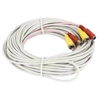 CCTV Safety Camera Power Video Male to Female Cable, Length: 15m Default Title