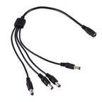 1 Female to 4 Male Plug 5.5 x 2.1mm DC Power Cable – Durable Build, Easy to Use