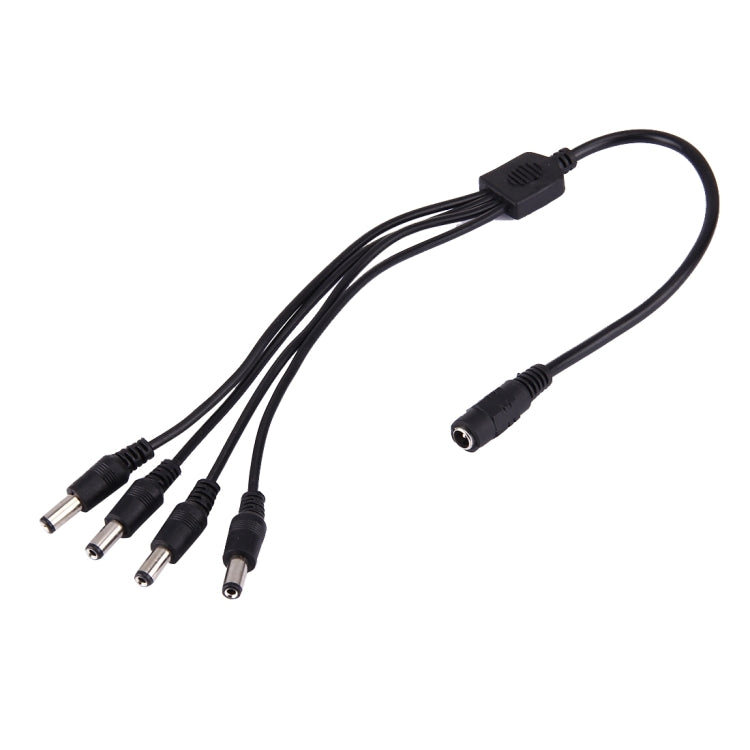 1 Female to 4 Male Plug 5.5 x 2.1mm DC Power Cable – Durable Build, Easy to Use