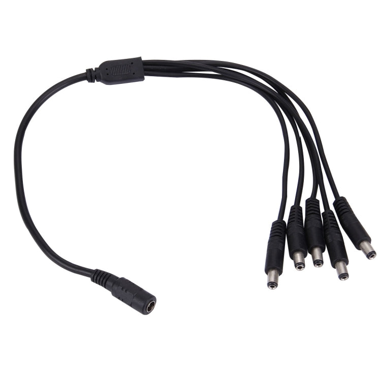 1 Female to 5 Male Plug 5.5 x 2.1mm DC Power Cable Default Title