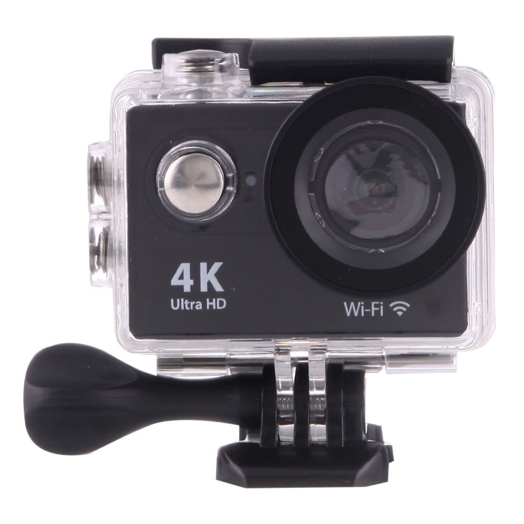 H9 4K Ultra HD1080P 12MP 2 inch LCD Screen WiFi Sports Camera, 170 Degrees Wide Angle Lens, 30m Waterproof, H9 4K (Black) – Waterproof, TPU, 4K