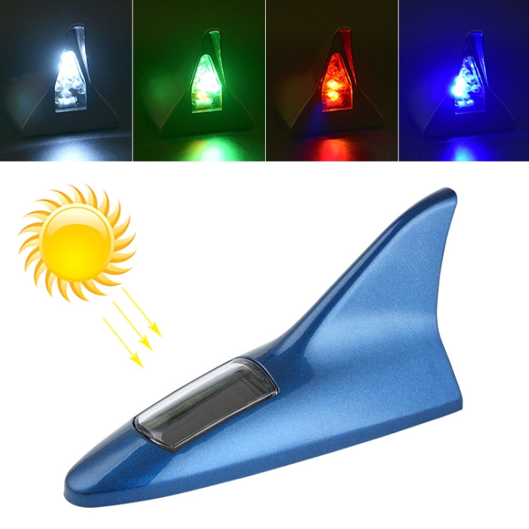 Solar Shark Fin High-positioned Alarm Light, Gray, Red, Gold, Blue – Durable Build, Easy to Use Blue Blue