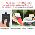 Solar Shark Fin High-positioned Alarm Light, Gray, Red, Gold, Blue