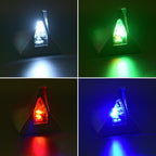 Solar Shark Fin High-positioned Alarm Light, Gray, Red, Gold, Blue
