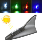 Solar Shark Fin High-positioned Alarm Light, Gray, Red, Gold, Blue Gray Grey
