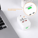All in 1 (EU + AU + UK + US Plug) World Universal Travel Adaptor, Travel Adaptor