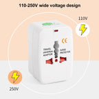All in 1 (EU + AU + UK + US Plug) World Universal Travel Adaptor, Travel Adaptor