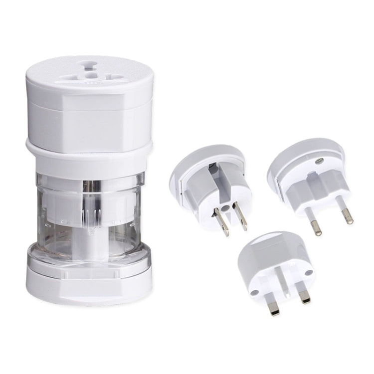 All in 1 EU + AU + UK + US Plug Travel Universal Adaptor White