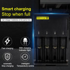 Universal Lithium Battery Charger for 26650 / 22650 / 18650 / 17670 / 18490 / 17500 / 17335 / 16340 / 14500 / 10440 (100V - 240V), i4