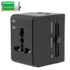 International 2.1A 2-USB EU / AU / UK / US Plug Travel Universal Adaptor, 2.1A 2.1A