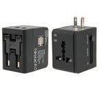 International 2.1A 2-USB EU / AU / UK / US Plug Travel Universal Adaptor, 2.1A