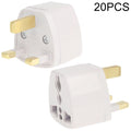 20 PCS Plug Adapter, Travel Power Adaptor with UK Socket Plug, UK Plug(20 PCS) UK Plug(20 PCS)