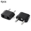 4pcs US to EU Plug Charger Adapter, Travel Power Adapter with Europe Socket Plug, US to EU Plug US to EU Plug