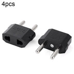 4pcs US to EU Plug Charger Adapter, Travel Power Adapter with Europe Socket Plug, US to EU Plug US to EU Plug