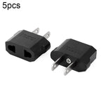 5pcs EU Plug to US Plug Charger Adapter, Travel Power Adaptor with United States Socket Plug, EU to US Plug EU to US Plug