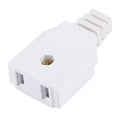 Travel Power Adaptor, US Plug Female, EU Plug Male US Plug Female White