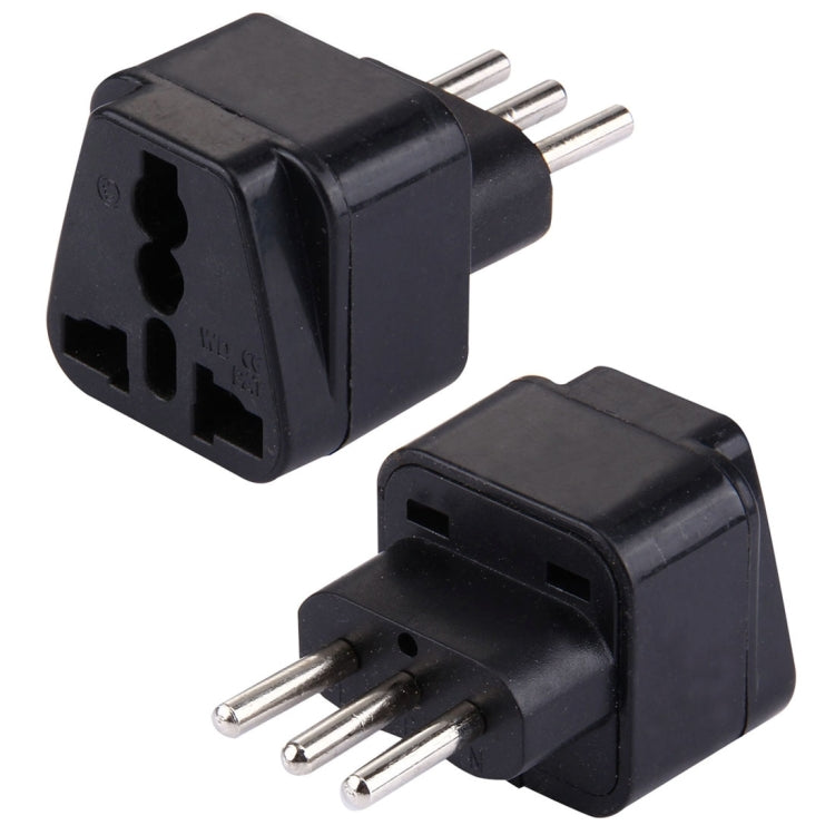 Plug Adapter, Travel Power Adaptor with Italian Plug, Italian Plug Italian Plug Black
