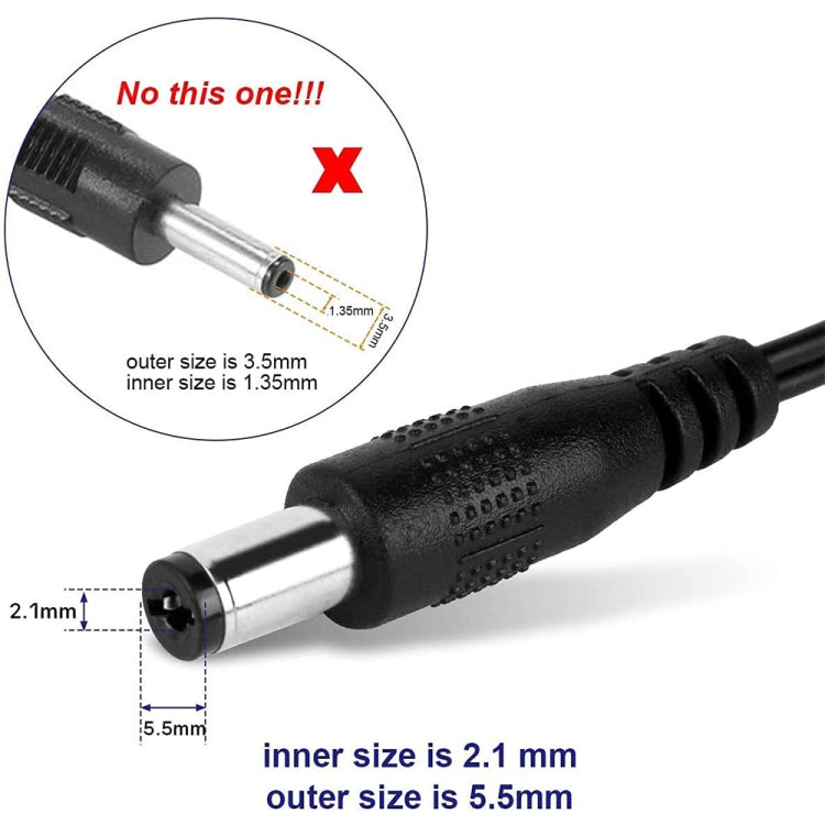 EU Plug AC 100-240V to DC 6V 2A Power Adapter, Tips: 5.5 x 2.1mm, Cable Length: 1.1m, EU Plug DC 6V 2A