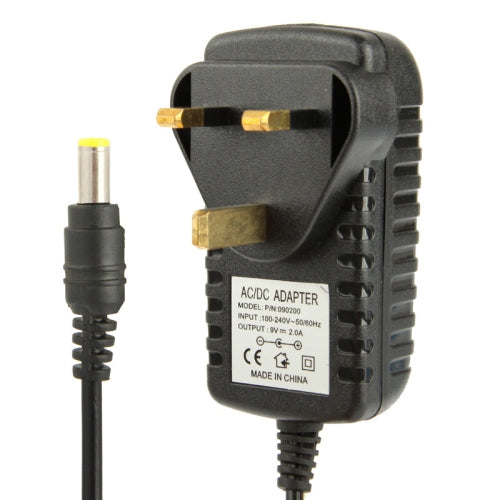 High Quality UK Plug AC 100-240V to DC 9V 2A Power Adapter, Tips: 5.5 x 2.1mm, Cable Length: 1m, UK Plug DC 9V 2A UK Plug DC 9V 2A